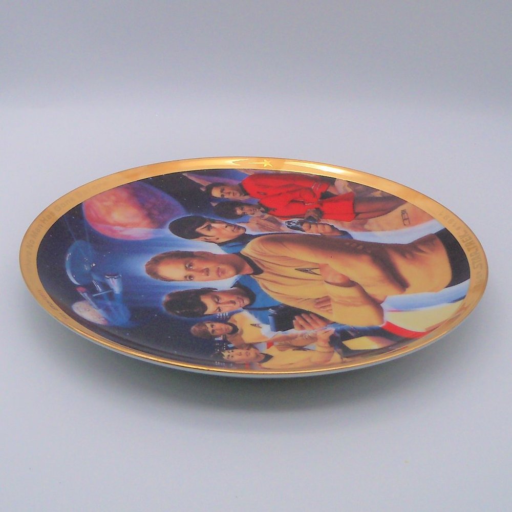 Star Trek 25th Anniversary Commemorative Plate 1991 by Hamilton Collection - Picture 8 of 13